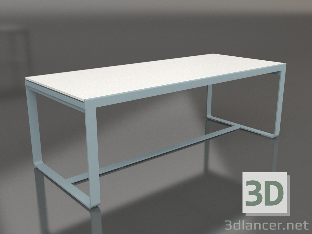 3d модель Стіл обідній 210 (White polyethylene, Blue grey) – превью