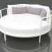 3D modeli Rahatlamak için yuvarlak yatak (Akik grisi) - önizleme