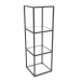 3d model Square rack (GLASS, 40x40x128, 4 shelves) - preview