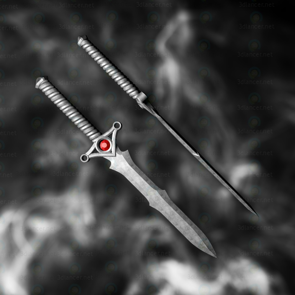 Daga "Ojo de acero" 3D modelo Compro - render Daga "Ojo de acero" 3D modelo Compro - render