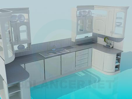 3d model Kitchen - preview 3d model Kitchen - preview