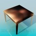 3d model Square table - preview