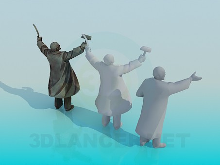 modelo 3D Monumentos a Lenin - escuchar modelo 3D Monumentos a Lenin - escuchar