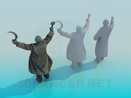 modelo 3D Monumentos a Lenin - escuchar modelo 3D Monumentos a Lenin - escuchar