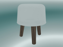 Lampe de table Lait (NA1, Ø20cm, H 25cm, Frêne huilé fumé)