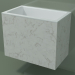 3d model Wall-mounted washbasin (02R133101, Carrara M01, L 60, P 36, H 48 cm) - preview