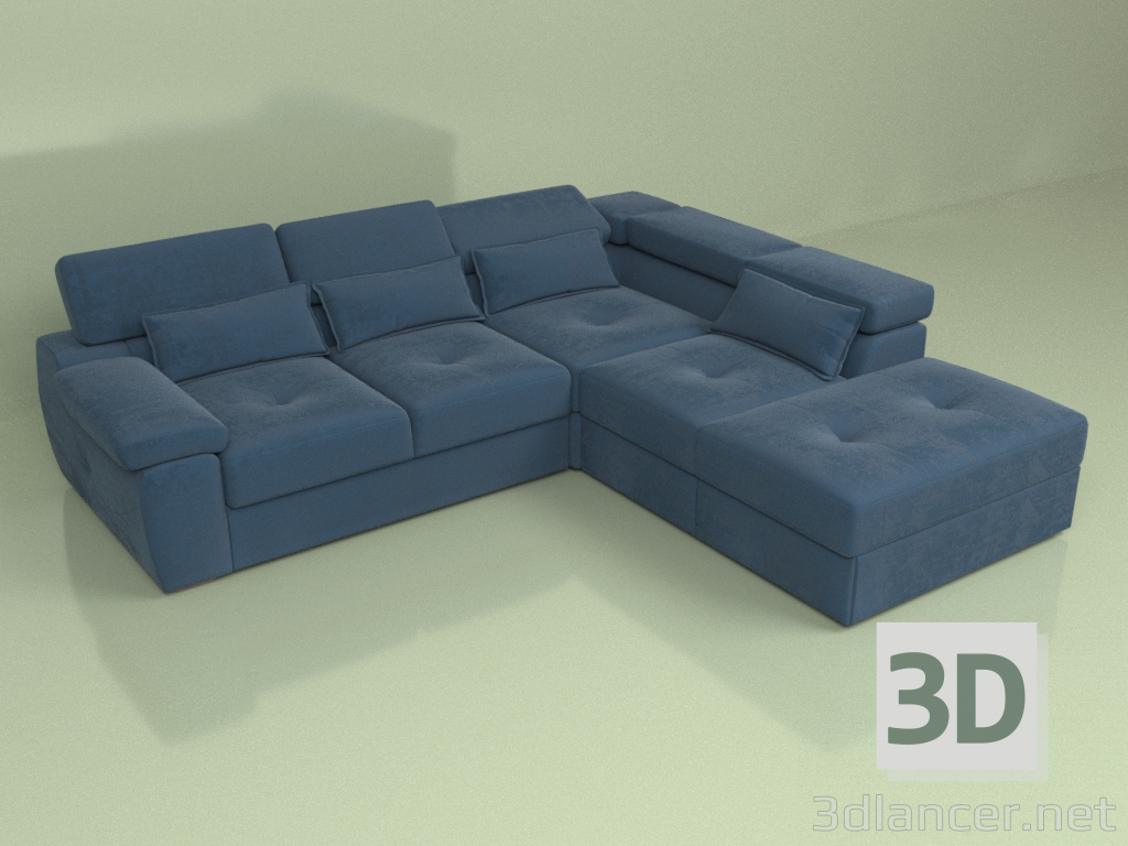 3D modeli Köşe kanepe Ruan - önizleme