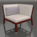 3d model Sofa module, section 6 (Wine red) - preview