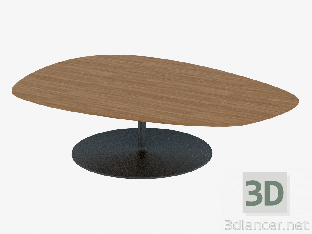 3d model Mesa de centro en un soporte redondo - vista previa