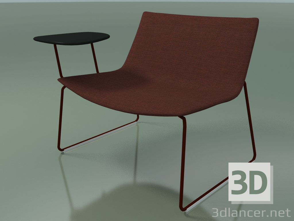 3d model Lounge chair 2033 (on a sled, with a table, V34) - preview
