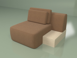 Кресло модульное Cascad с подушкой (левое)