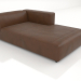 3d model Chaise longue 207 with an armrest on the left - preview