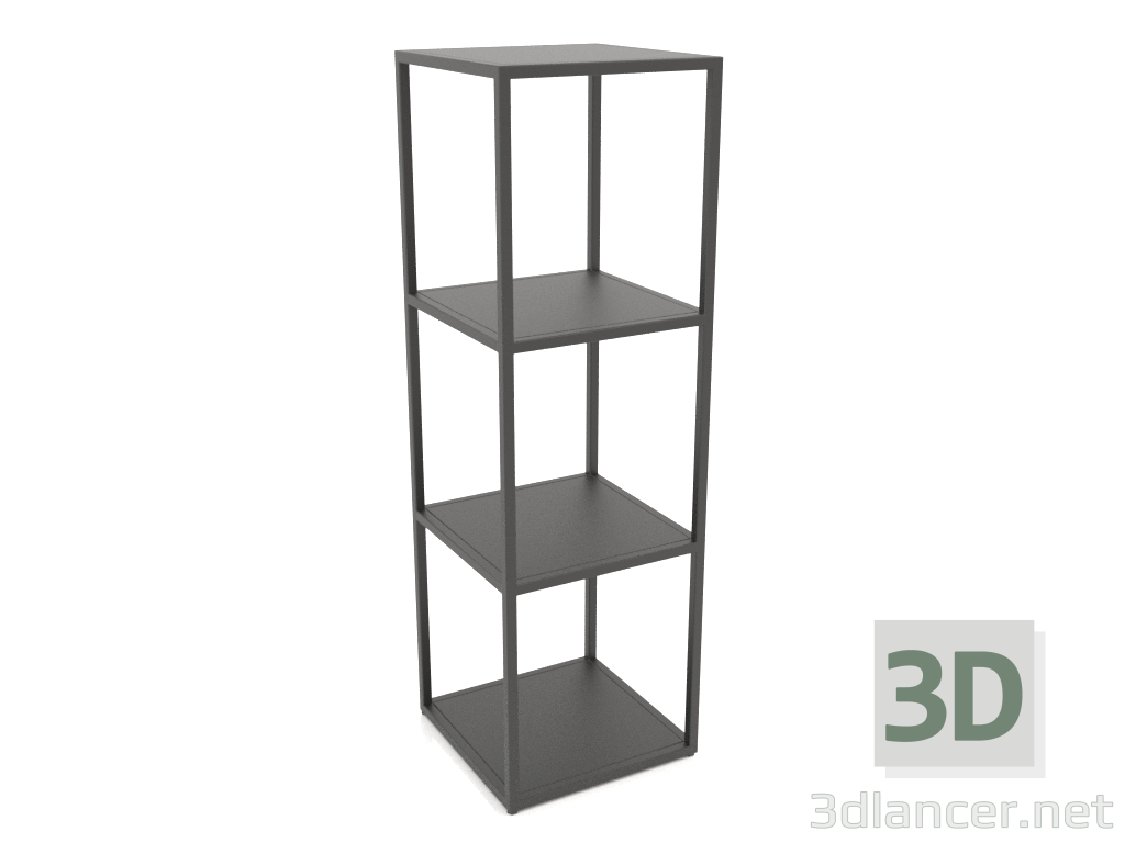 Modelo 3d Rack quadrado (METAL, 40x40x128, 4 prateleiras) - preview