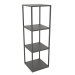 Modelo 3d Rack quadrado (METAL, 40x40x128, 4 prateleiras) - preview