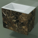 3D modeli Duvara monte lavabo (02R133102, Emperador M06, L 60, P 36, H 48 cm) - önizleme