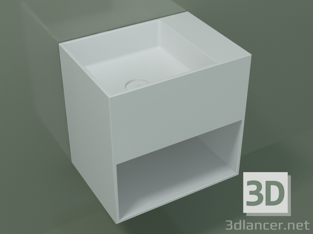 3d model Wall-mounted washbasin Giorno (06UN23101, Glacier White C01, L 48, P 36, H 48 cm) - preview