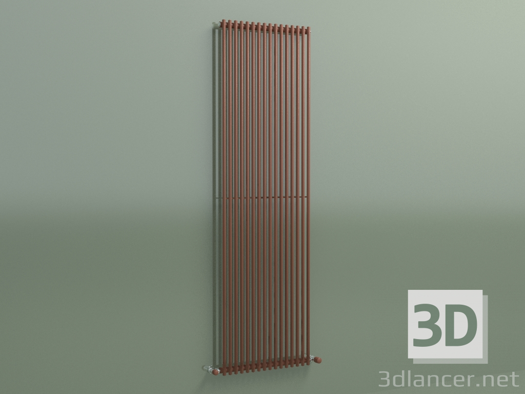 3d model Radiador vertical ARPA 1 (1820 16EL, marrón cobre RAL 8004) - vista previa