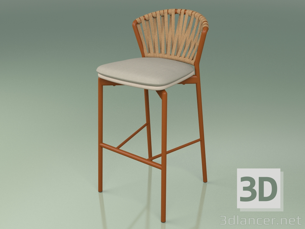 3d model Bar stool 150 (Metal Rust, Polyurethane Resin Mole) - preview