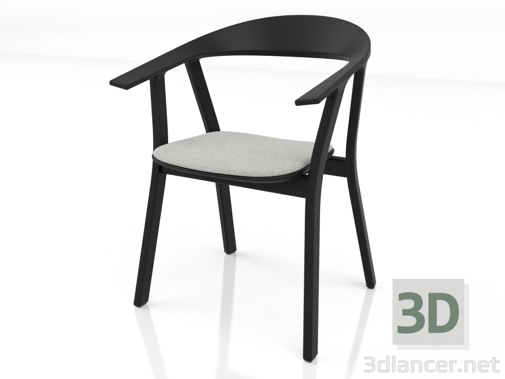 3 डी मॉडल नरम सीट के साथ कुर्सी - पूर्वावलोकन