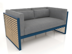 2-Sitzer-Sofa (Graublau)