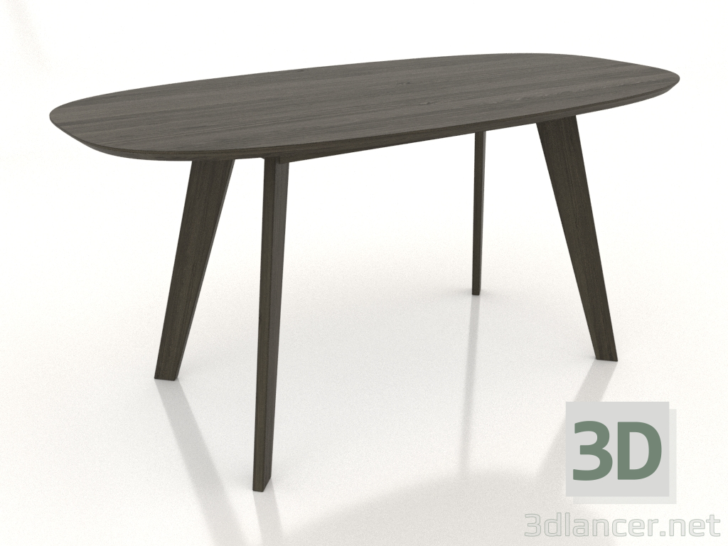 3d model Mesa de comedor 1600x800 mm (nogal fresno) - vista previa