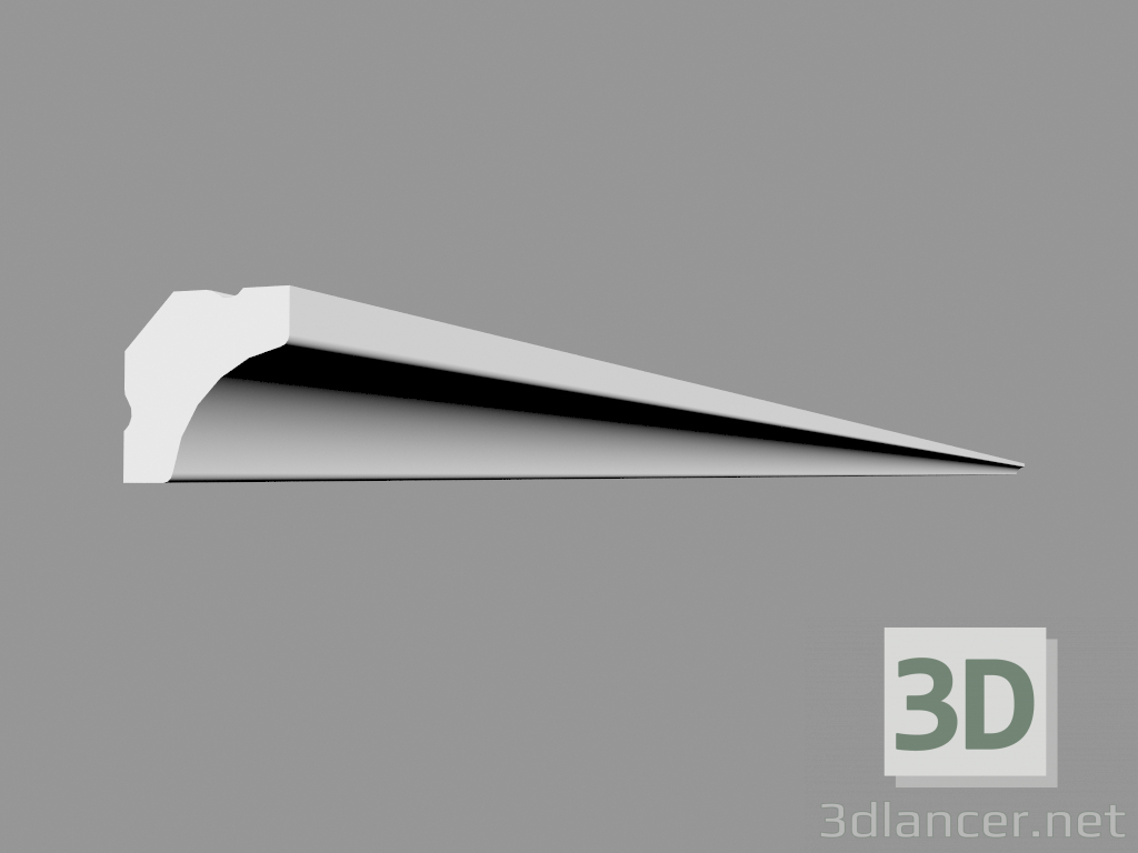 3D Modell Gesims C250 (200 x 1,6 x 1,6 cm) - Vorschau