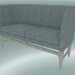 3d model Double sofa Mayor (AJ6, H 82cm, 62x138cm, White oiled oak, Hallingdal - 130) - preview
