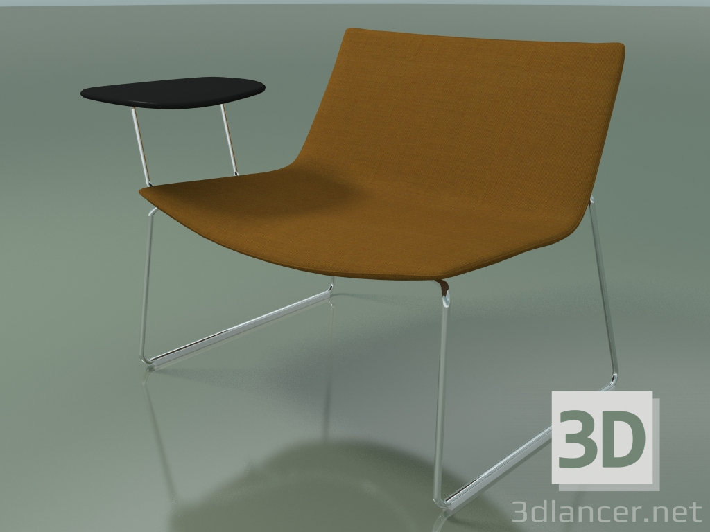 modello 3D Chaise longue 2033 (su una slitta, con tavolo, CRO) - anteprima