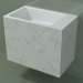 modèle 3D Lavabo suspendu (02R133102, Carrara M01, L 60, P 36, H 48 cm) - preview