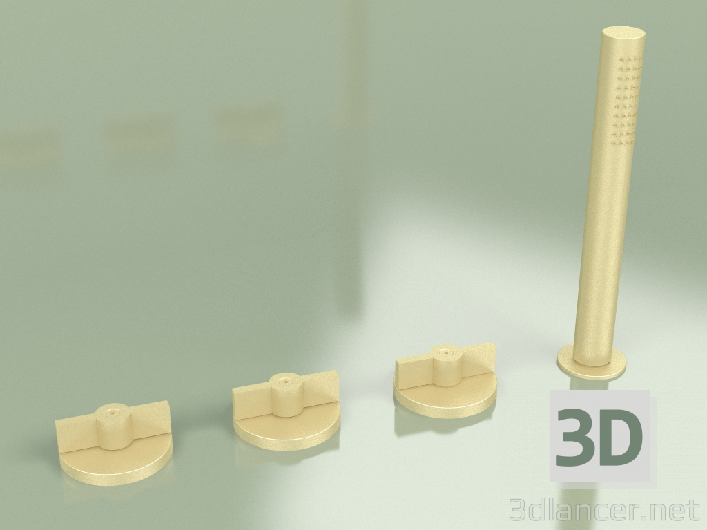 3D Modell Zweilochmischer und Hydro-Progressivmischer mit Handbrause (19 99, OC) - Vorschau