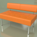 3d модель Секция двухместная Бизнес (Orange leather) – превью