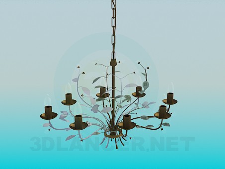 3d model Lámpara de cadena - vista previa