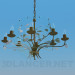 3d model Chandelier on chain - preview