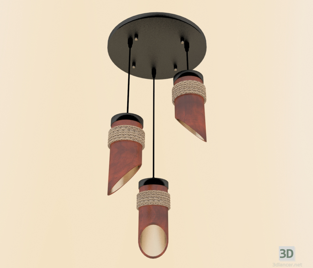 3d Hanging lamp model buy - render