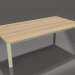 3d model Coffee table 70×140 (Gold, Iroko wood) - preview