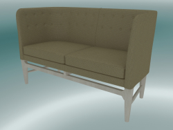Double sofa Mayor (AJ6, H 82cm, 62x138cm, White oiled oak, Hallingdal - 224)