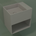 3D modeli Duvara monte lavabo Giorno (06UN23101, Clay C37, L 48, P 36, H 48 cm) - önizleme