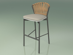 Bar stool 150 (Metal Smoke, Polyurethane Resin Gray)