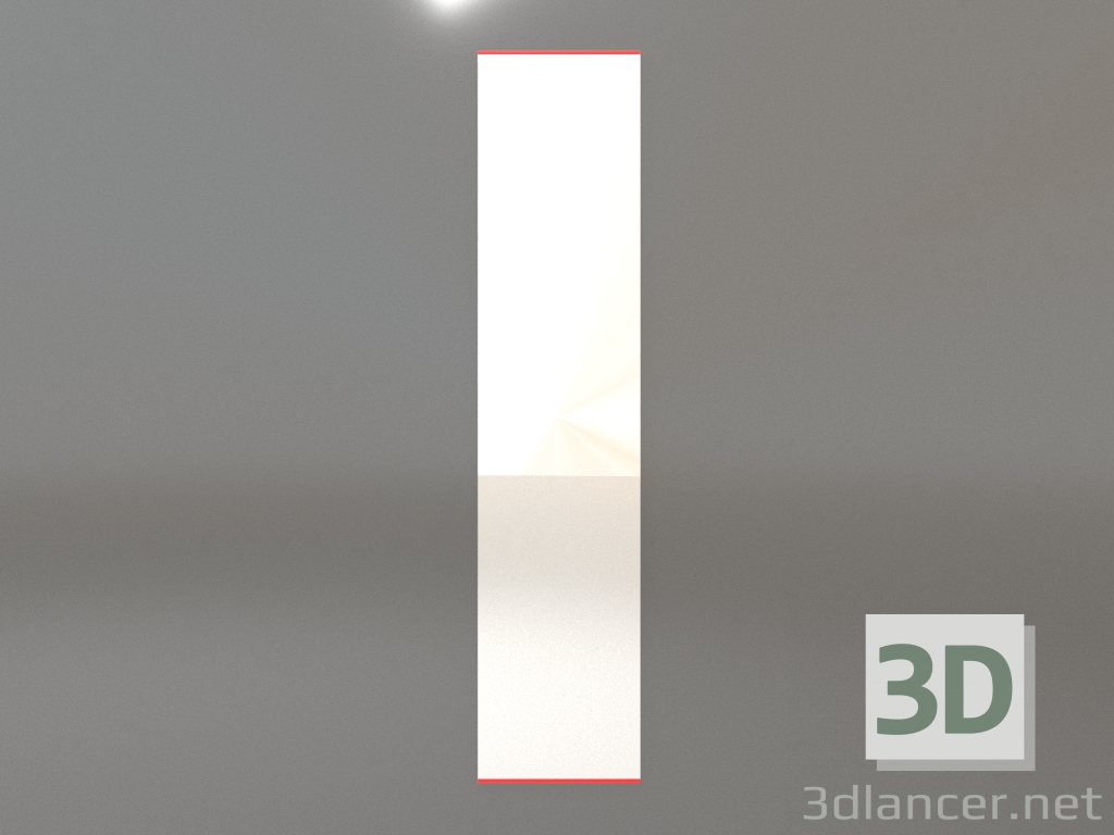 3D Modell Spiegel ZL 01 (400x1800, leuchtorange) - Vorschau