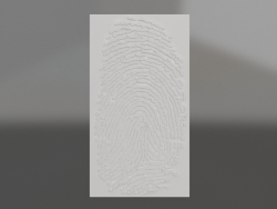 Impronta digitale in bassorilievo
