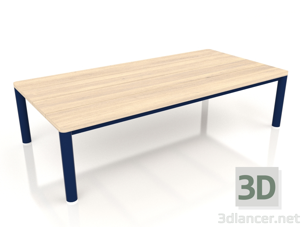 modello 3D Tavolino 70×140 (Blu notte, Legno Iroko) - anteprima