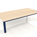 modèle 3D Table basse 70×140 (Bleu nuit, Bois Iroko) - preview