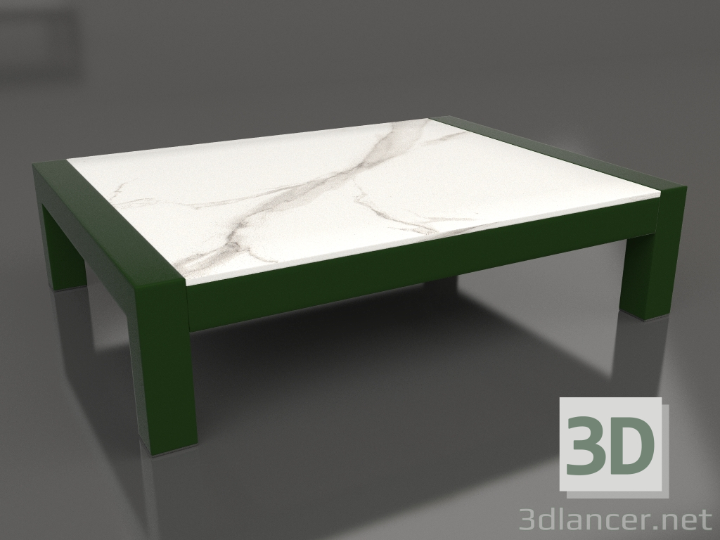3d модель Кофейный стол (Bottle green, DEKTON Aura) – превью