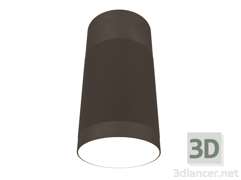 modello 3D Lampada da soffitto di superficie Patrone (ottone marrone) - anteprima