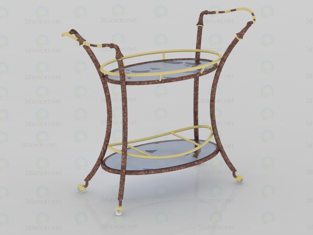 3d 4095, Serving table model buy - render 3d 4095, Serving table model buy - render