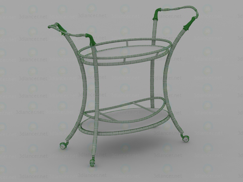 3d 4095, Serving table model buy - render 3d 4095, Serving table model buy - render