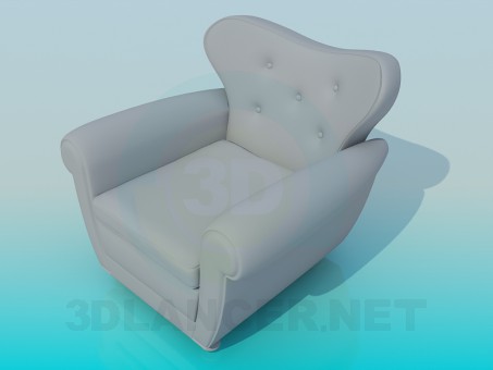 modelo 3D Sillón - escuchar modelo 3D Sillón - escuchar