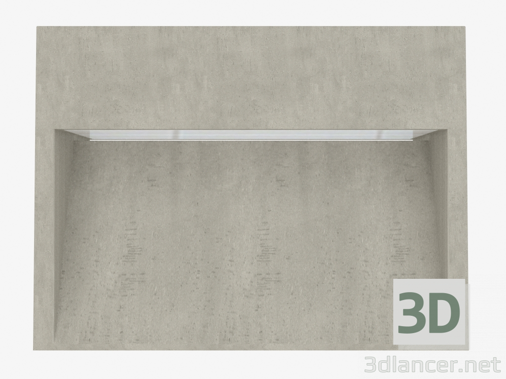 3D Modell Säulenleuchte CONCRETE BOLLARD H250mm (C8101W) - Vorschau