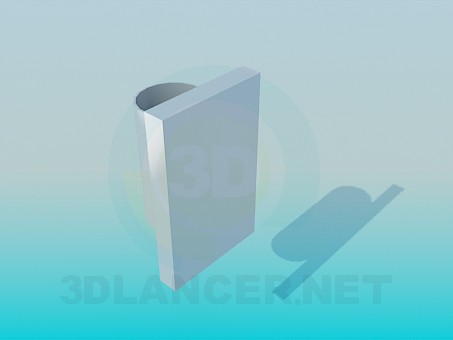 modelo 3D Pared de cristal - escuchar modelo 3D Pared de cristal - escuchar