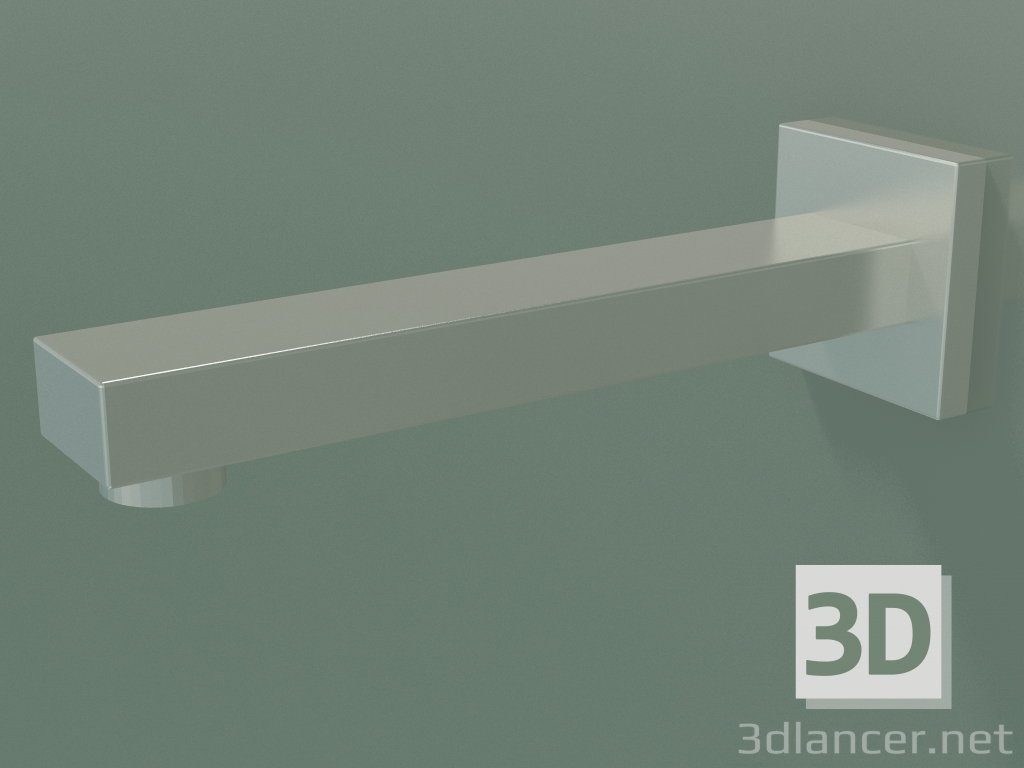 3D Modell Wandwaschbeckenauslauf ohne Abfallset (13 800 980-060010) - Vorschau